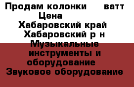 Продам колонки 300 ватт › Цена ­ 1 500 - Хабаровский край, Хабаровский р-н Музыкальные инструменты и оборудование » Звуковое оборудование   